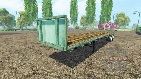 Semi-remolque de la plataforma para Farming Simulator 2015