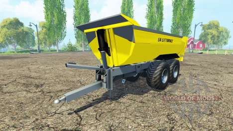 Tipper trailer yellow para Farming Simulator 2015