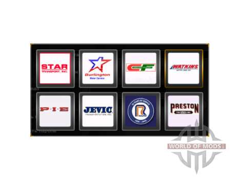 Logotipos de la compañía de Estados unidos para American Truck Simulator