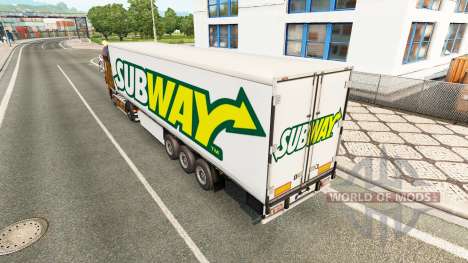 Pieles en el remolque para Euro Truck Simulator 2