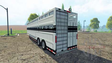 Semi-remolque para el transporte de ganado para Farming Simulator 2015