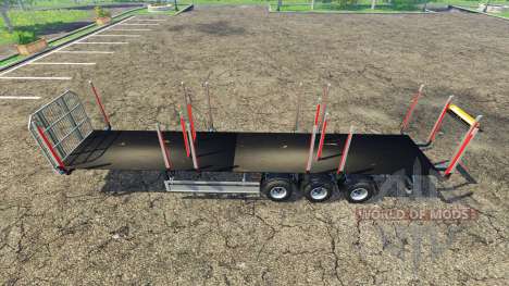 La madera Fliegl semi remolque v1.1 para Farming Simulator 2015