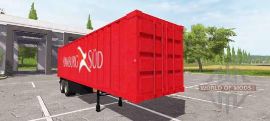 El semirremolque-contenedor de camión para Farming Simulator 2017