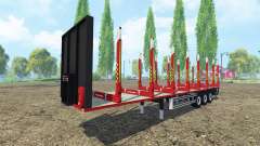 Semi-remolque Kogel de madera para Farming Simulator 2015