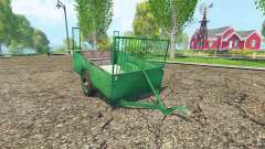 Remolque de un eje para Farming Simulator 2015