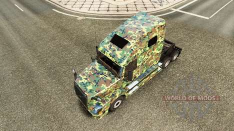El ejército de la piel para camiones Volvo VNL 6 para Euro Truck Simulator 2