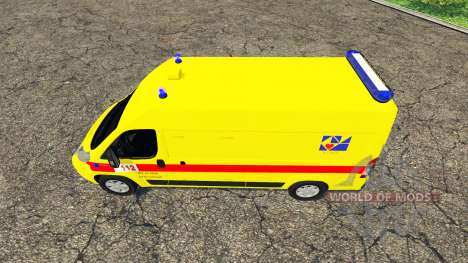 Peugeot Boxer Belgian Ambulance Klina para Farming Simulator 2015