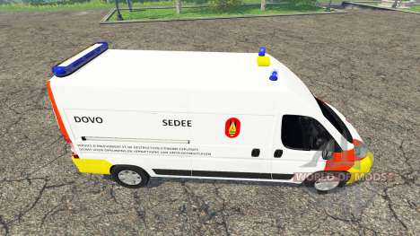 Peugeot Boxer Belgian Bomb Squad para Farming Simulator 2015