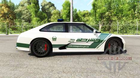 Hirochi SBR4 Dubaian Police para BeamNG Drive