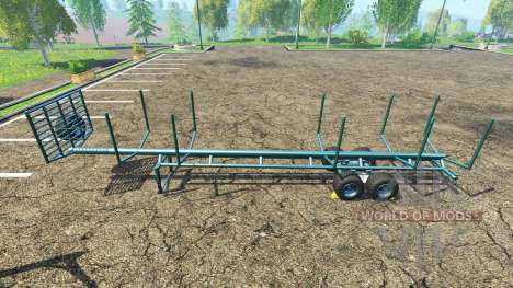 Una madera semi-remolque v1.1 para Farming Simulator 2015
