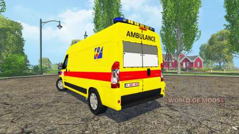 Peugeot Boxer Belgian Ambulance Klina para Farming Simulator 2015