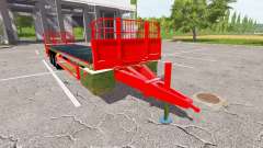 Platform bales trailer para Farming Simulator 2017
