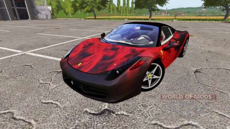 Ferrari 458 Italia fireskin para Farming Simulator 2017