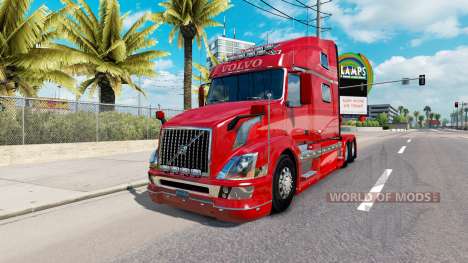 La piel Roja de la Fantasía v2.0 para camiones V para American Truck Simulator