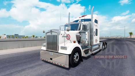 La piel de Alabama en el camión Kenworth W900 para American Truck Simulator