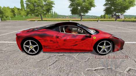 Ferrari 458 Italia fireskin para Farming Simulator 2017