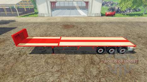 Semitrailer platform para Farming Simulator 2015