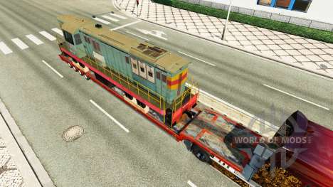 Semi-remolques con zeleznodoroznyj la línea de v para Euro Truck Simulator 2