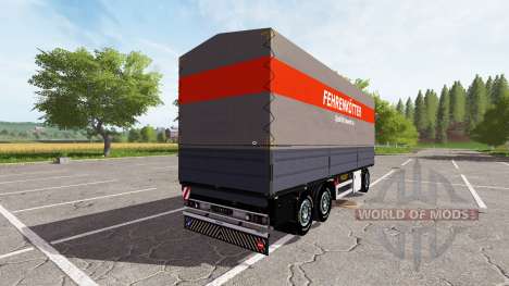 Flatbed trailer para Farming Simulator 2017