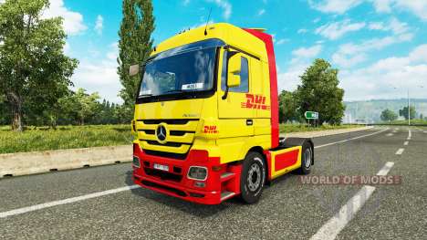 La piel de DHL para tractor Mercedes-Benz para Euro Truck Simulator 2