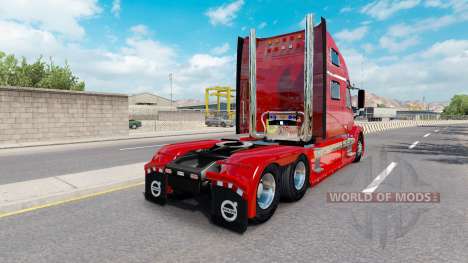 La piel Roja de la Fantasía v2.0 para camiones V para American Truck Simulator