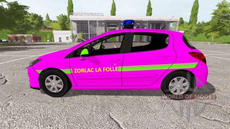 Peugeot 308 (T7) Police v1.3 para Farming Simulator 2017