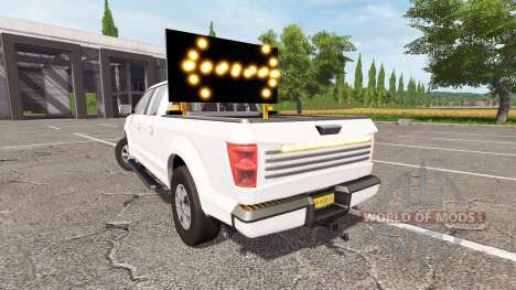Lizard Pickup TT traffic advisor v1.1 para Farming Simulator 2017