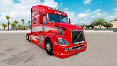 La piel Roja de la Fantasía en el camión Volvo VNL 780 para American Truck Simulator