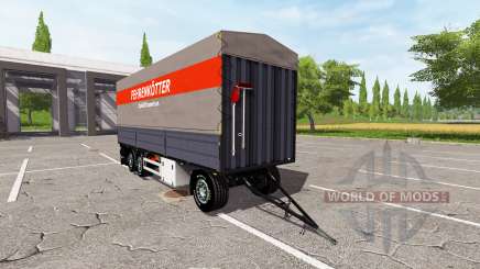 Flatbed trailer para Farming Simulator 2017