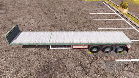 Kogel flatbed trailer para Farming Simulator 2013