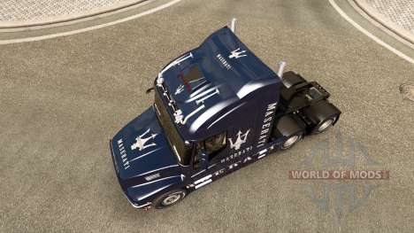 La piel de la Maserati en el camión Iveco Strato para Euro Truck Simulator 2