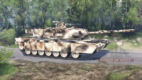 M1 Abrams desert camo para Spin Tires