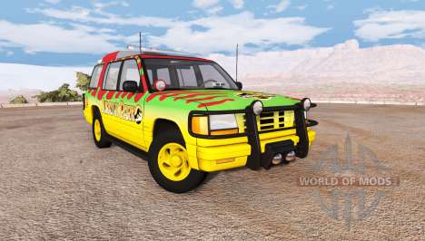 Gavril Roamer Tour Car Jurassic Park para BeamNG Drive