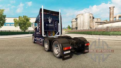 La piel de la Maserati en el camión Iveco Strato para Euro Truck Simulator 2