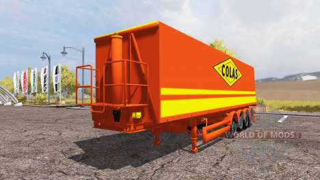 Tipper semitrailer Colas para Farming Simulator 2013