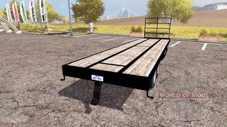 Flatebed trailer para Farming Simulator 2013