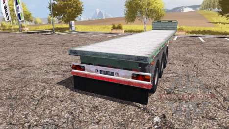 Kogel flatbed trailer para Farming Simulator 2013