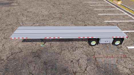 Manac flatbed trailer para Farming Simulator 2013