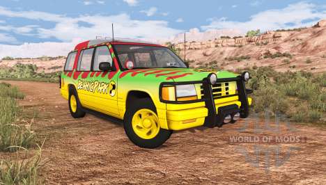 Gavril Roamer Tour Car Jurassic Park v0.7 para BeamNG Drive