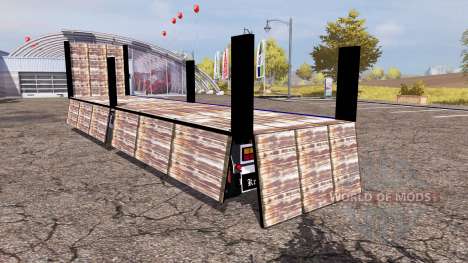Ekeri bale semitrailer para Farming Simulator 2013