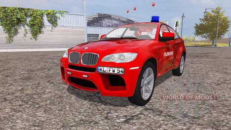 BMW X6 M (Е71) Departamento de bomberos para Farming Simulator 2013