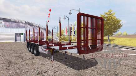 Fliegl timber trailer para Farming Simulator 2013