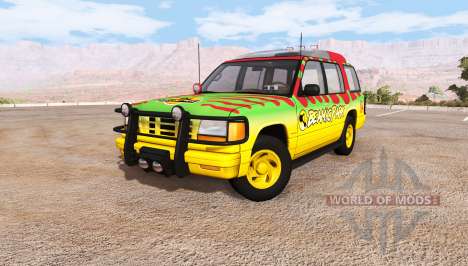 Gavril Roamer Tour Car Jurassic Park v1.0 para BeamNG Drive