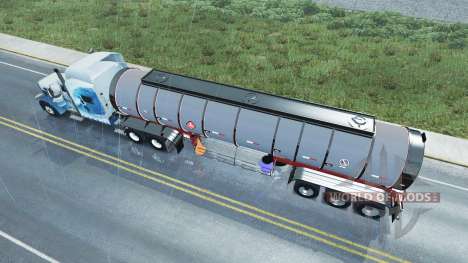 Chrome tanker 3-axle para American Truck Simulator