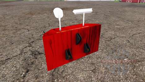 Rear weight v1.1 para Farming Simulator 2015