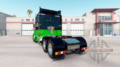 La piel Negra Y Verde para el camión Peterbilt 3 para American Truck Simulator
