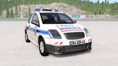 Citroen C2 police skins pack para BeamNG Drive