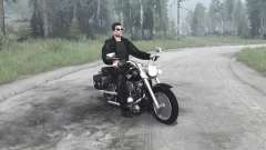 Harley-Davidson FLSTF Fat Boy para MudRunner
