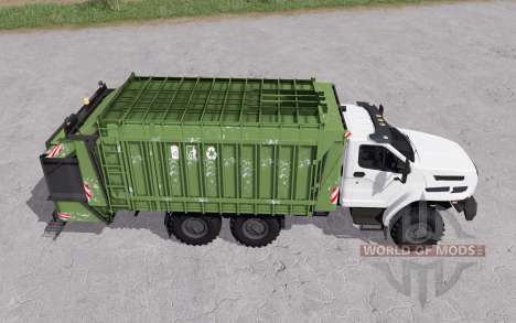 De los urales Junto a un camión de la basura para Farming Simulator 2017