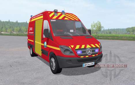 Mercedes-Benz Sprinter Sapeurs-Pompiers para Farming Simulator 2017